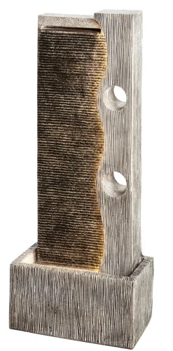 Dehner Polyresin-Gartenbrunnen Eclipse, solarfähig, ca. H100 cm