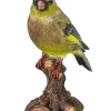 Dehner Polyresin-Stieglitz auf Baumstumpf, ca. H15 cm