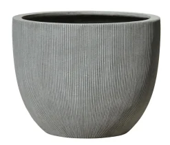 Dehner Polystone-Pflanztopf Banbury, rund, grau