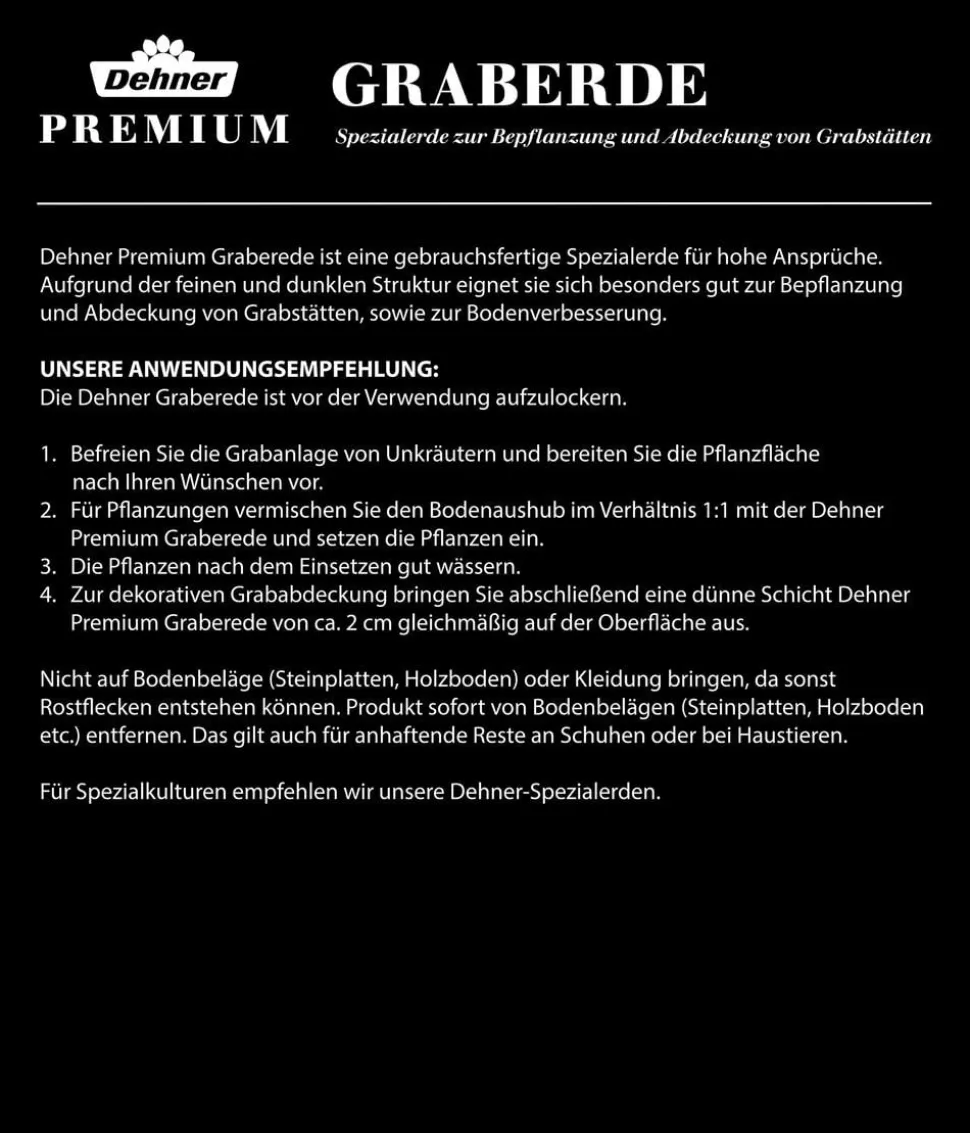 Dehner Premium Graberde, 120 x 20 Liter