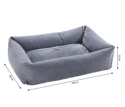 Dehner Premium Hundebett Kenai, rechteckig, ca. B100/H25/T80 cm