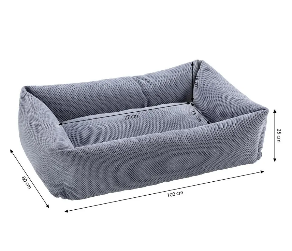 Dehner Premium Hundebett Kenai, rechteckig, ca. B100/H25/T80 cm
