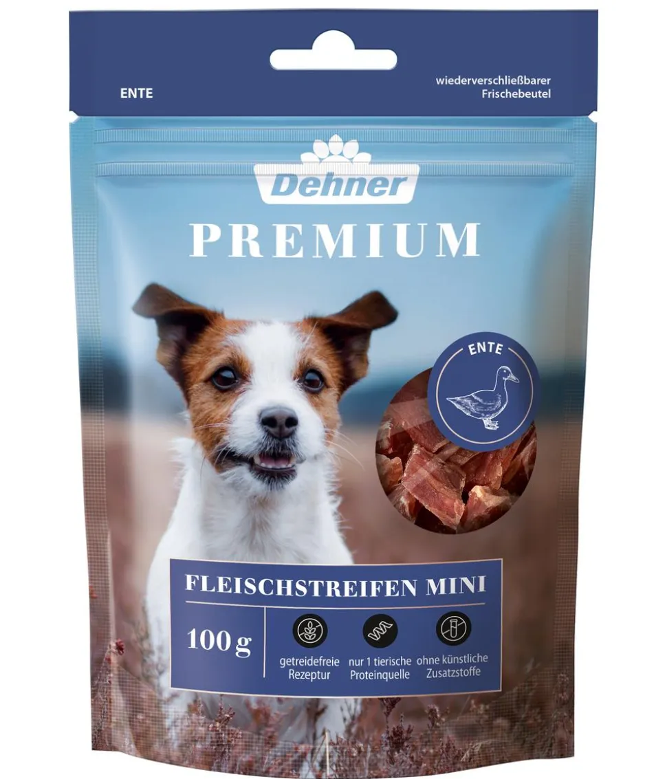 Dehner Premium Hundesnack Fleischstreifen Mini