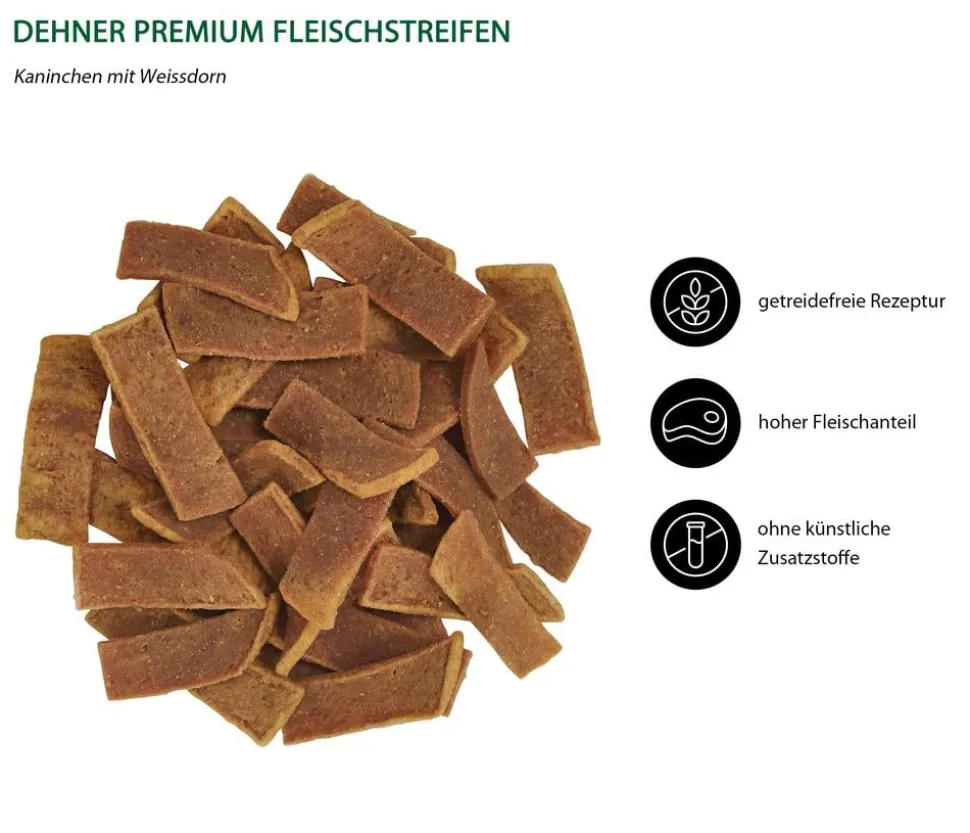 Dehner Premium Katzensnack Kaninchenfleisch mit Weißdorn, 45 g