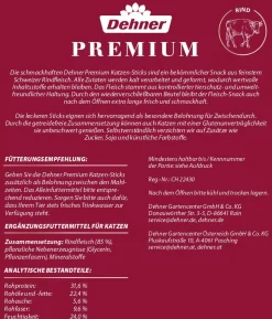 Dehner Premium Katzensnack Sticks, 50 g