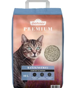 Dehner Premium Katzenstreu Komfort Klumpend, 3 x 10 l
