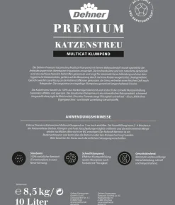 Dehner Premium Katzenstreu Multicat Klumpend, 8,5 kg