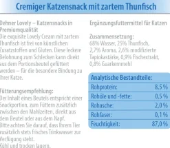 Dehner Premium Lovely Katzensnack Cream Mein Schleckermäulchen, 12 x 6 x 14 g