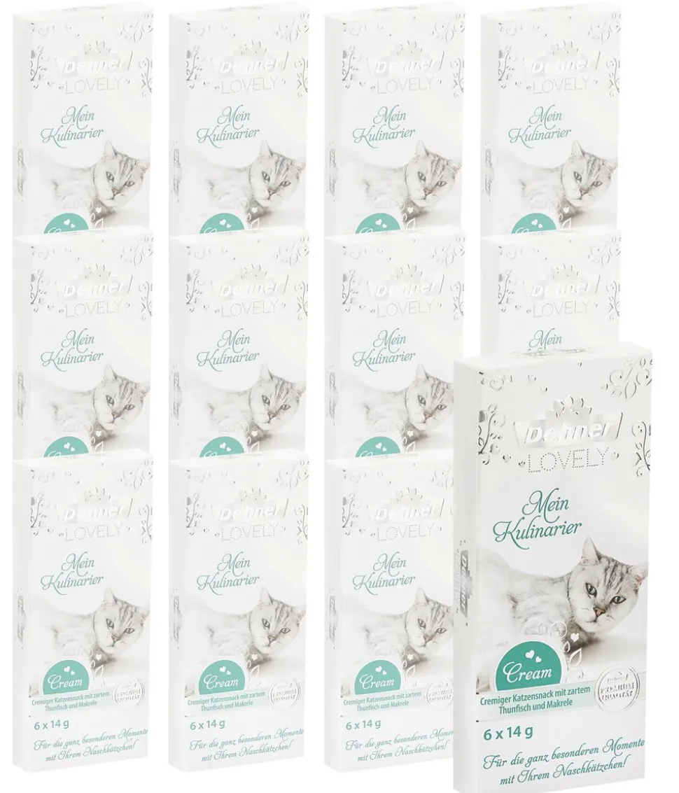 Dehner Premium Lovely Katzensnack Mein Kulinarier, 12 x 6 x 14 g