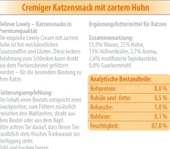 Dehner Premium Lovely Katzensnack Cream Meine Naschkatze, 12 x 6 x 14 g