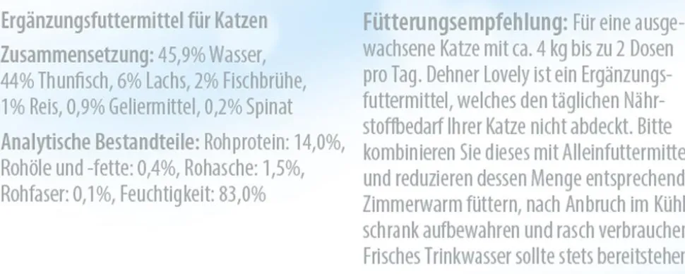 Dehner Premium Lovely Nassfutter für Katzen in Gelee Komm naschen!, 24 x 85 g