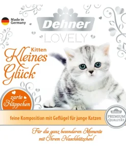 Dehner Premium Lovely Nassfutter für Katzen Kitten Kleines Glück, 16 x 100 g
