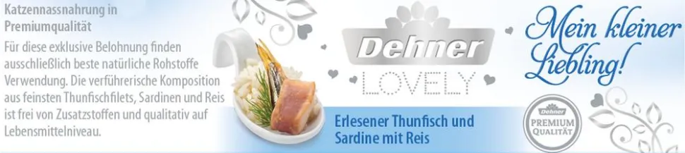 Dehner Premium Lovely Nassfutter für Katzen Willst du schmusen?, 24 x 70 g
