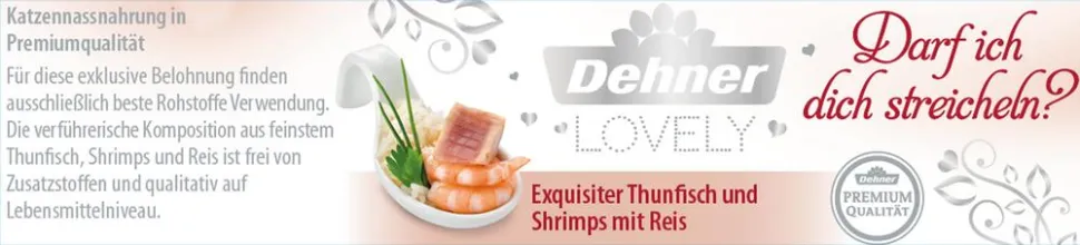 Dehner Premium Lovely Nassfutter für Katzen Darf ich dich streicheln?, 24 x 80 g