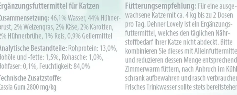 Dehner Premium Lovely Nassfutter für Katzen in Gelee Pass auf dich auf!, 24 x 85 g