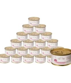 Dehner Premium Lovely Nassfutter für Katzen Hier bin ich!, 24 x 70 g