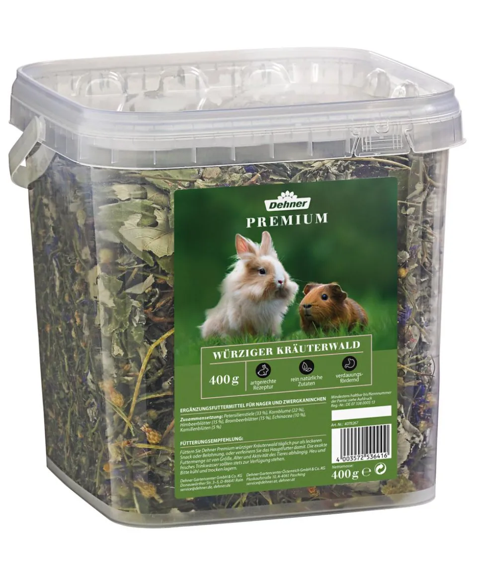 Dehner Premium Nagersnack Würziger Kräuterwald, 400 g