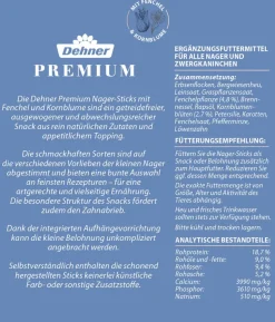 Dehner Premium Nager-Sticks getreidefrei, 3 x 150 g