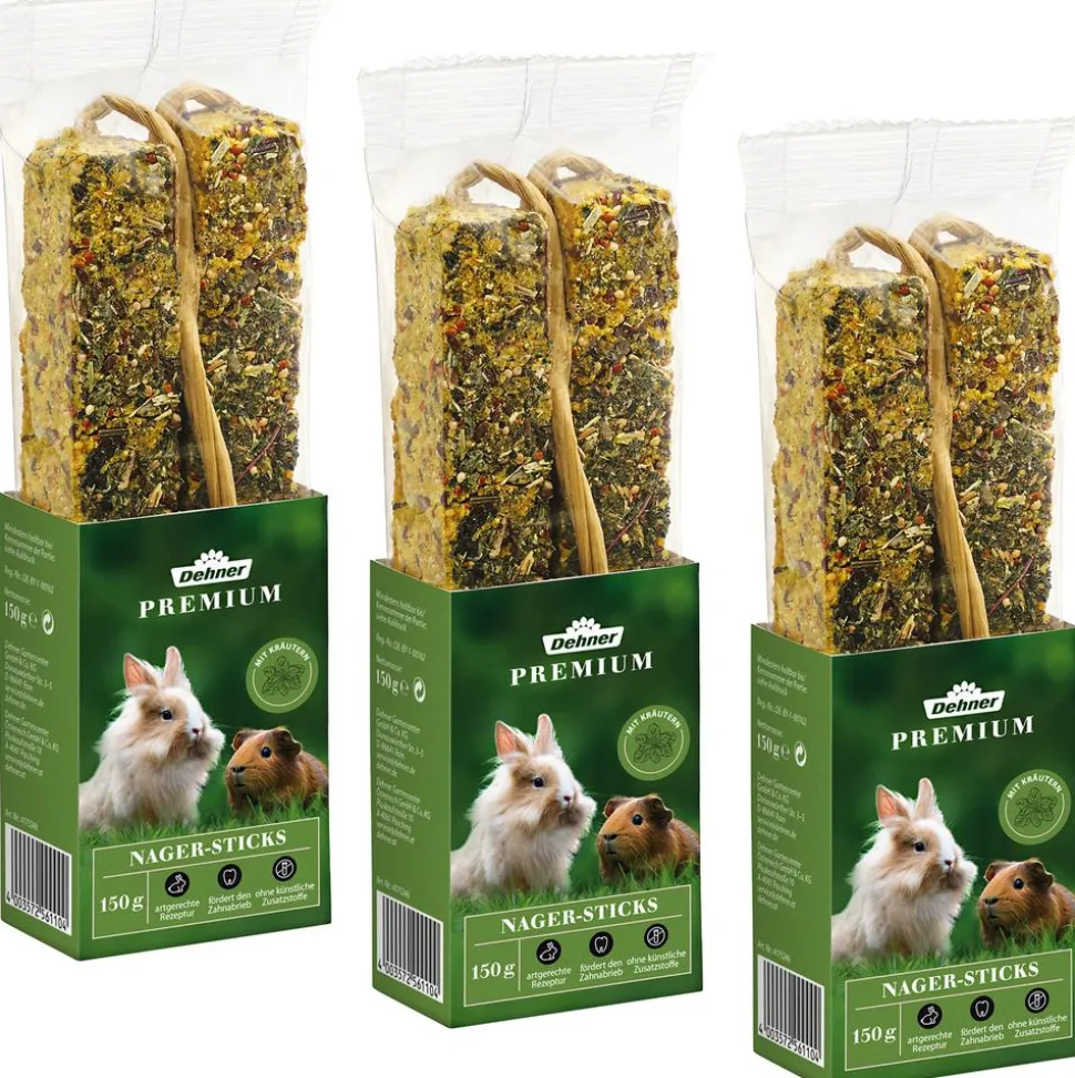 Dehner Premium Nager-Sticks, 3 x 150 g