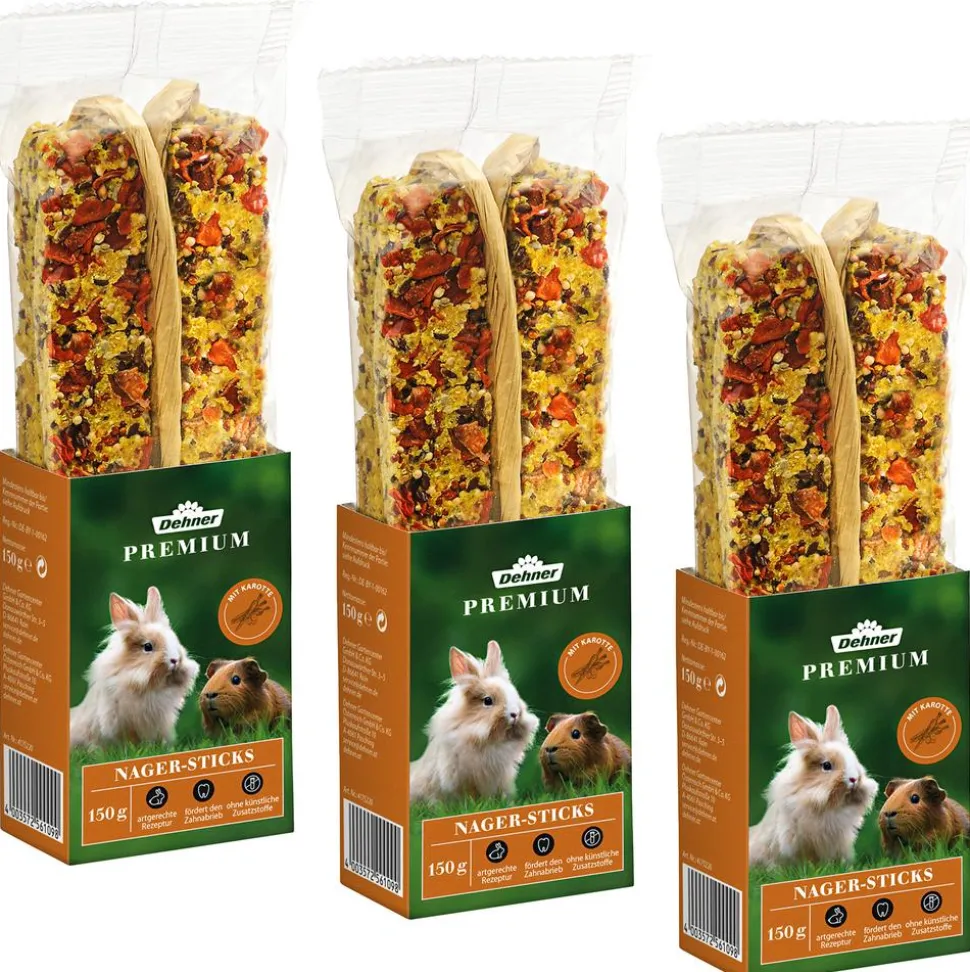 Dehner Premium Nager-Sticks, 3 x 150 g