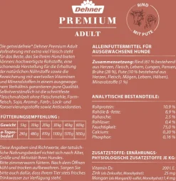 Dehner Premium Nassfutter für Hunde Adult