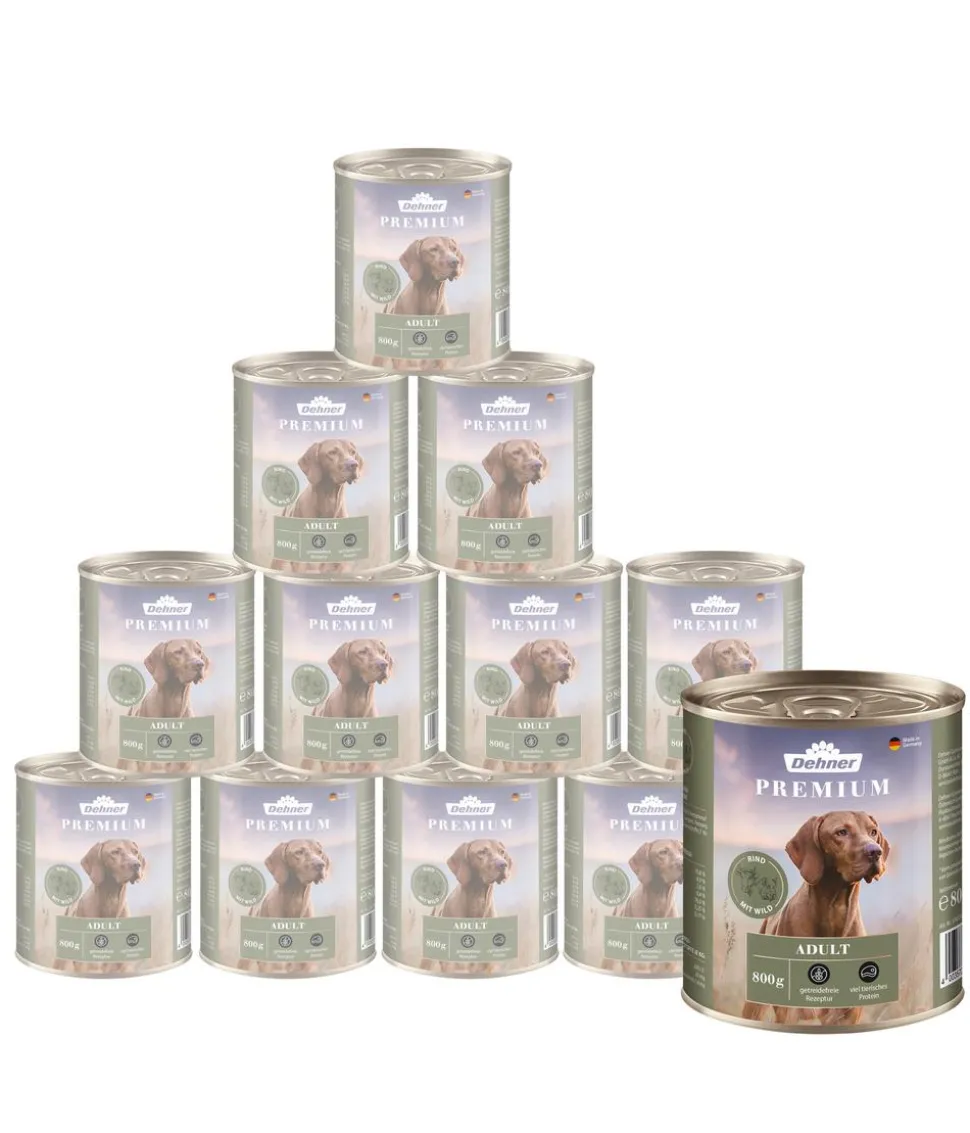 Dehner Premium Nassfutter für Hunde Adult