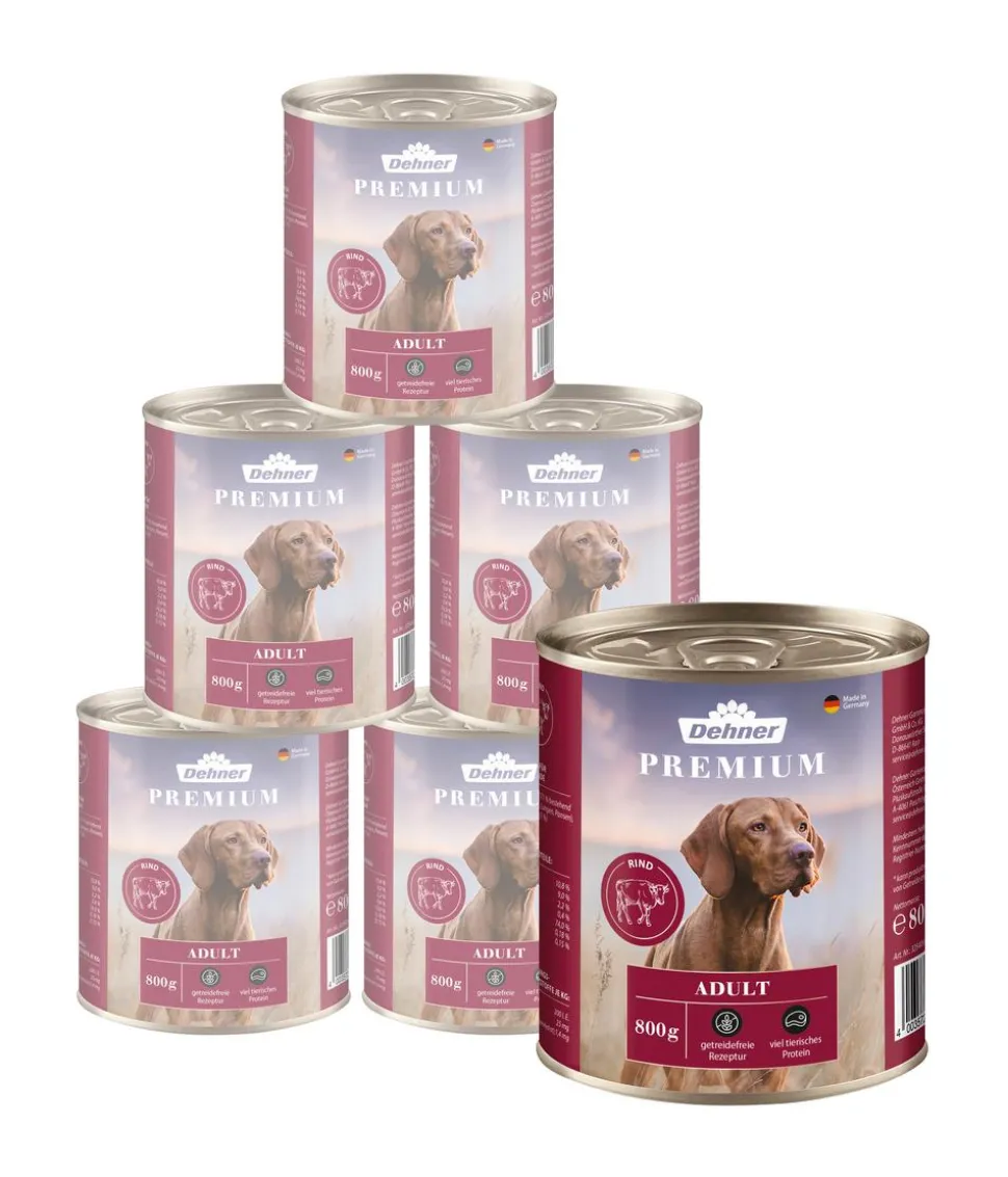 Dehner Premium Nassfutter für Hunde Adult