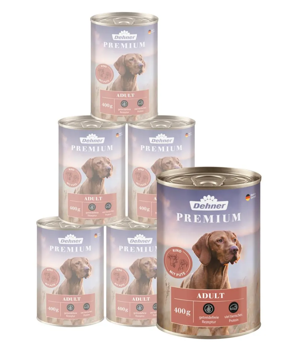 Dehner Premium Nassfutter für Hunde Adult