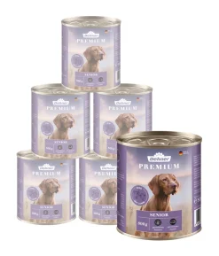 Dehner Premium Nassfutter für Hunde Senior, Rind mit Lamm