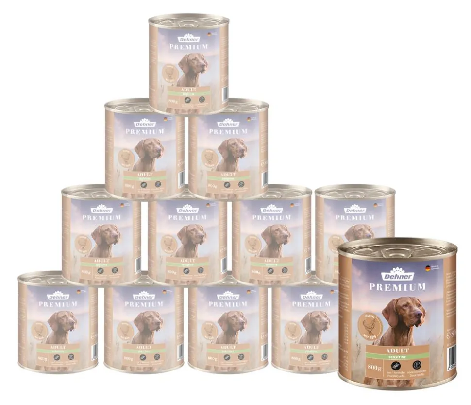 Dehner Premium Nassfutter für Hunde Adult Sensitive