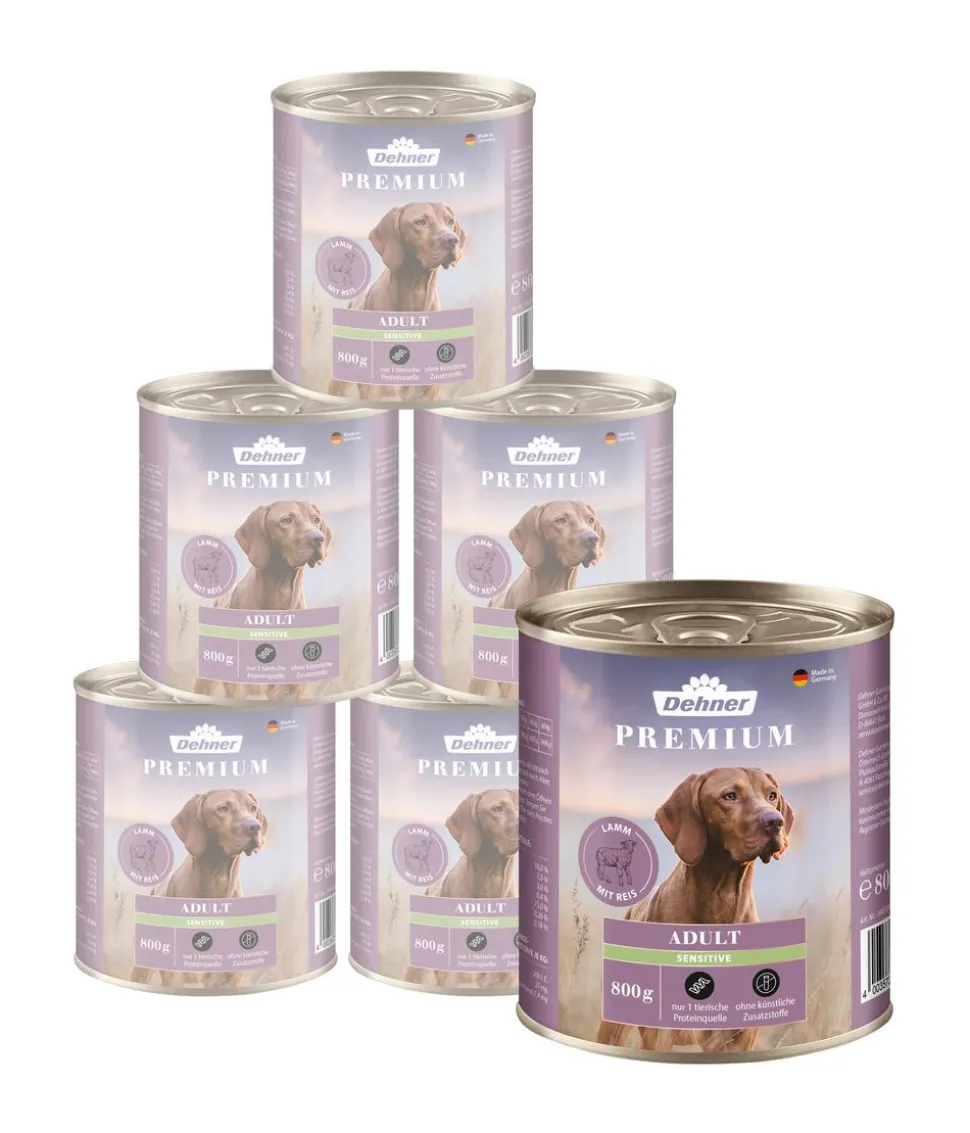 Dehner Premium Nassfutter für Hunde Adult Sensitive