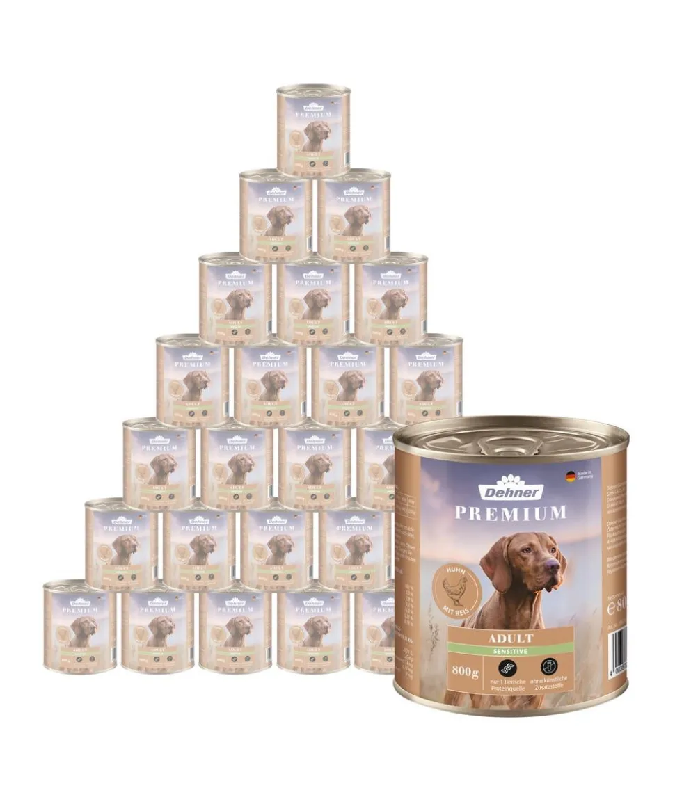Dehner Premium Nassfutter für Hunde Adult Sensitive