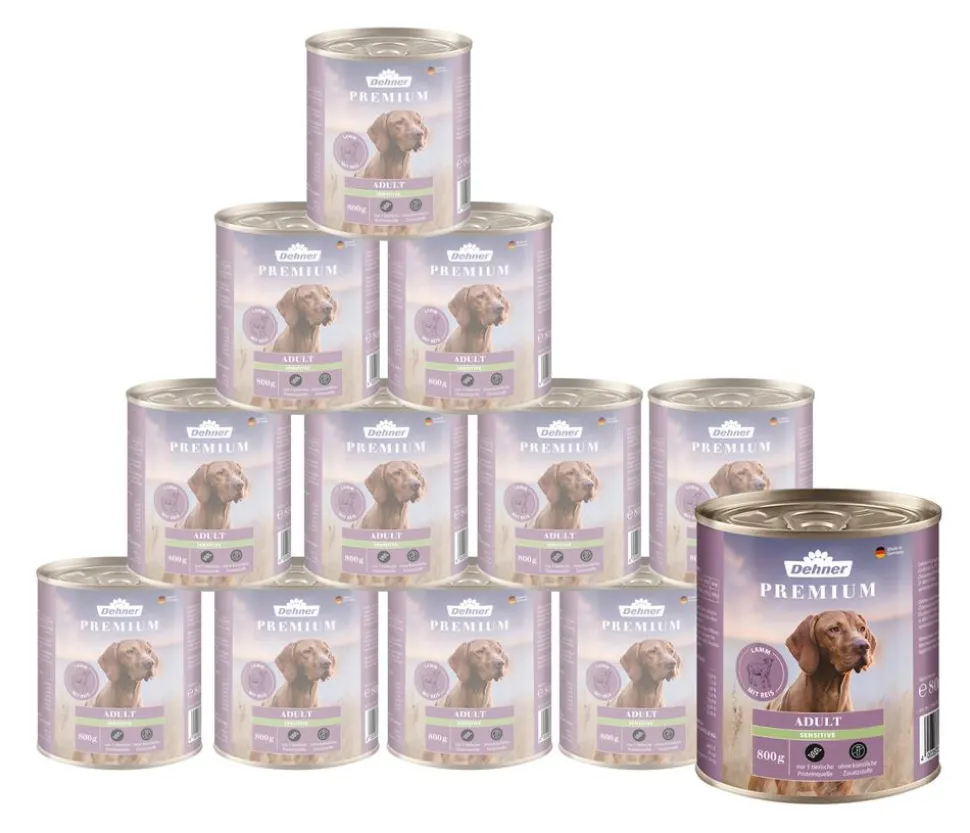 Dehner Premium Nassfutter für Hunde Adult Sensitive