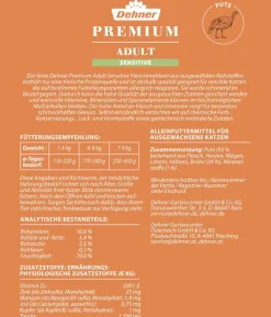Dehner Premium Nassfutter für Katzen Sensitive, 12 x 100 g