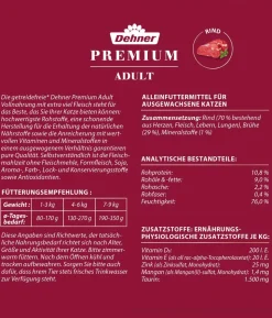 Dehner Premium Nassfutter für Katzen Adult