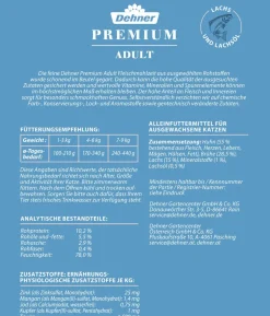 Dehner Premium Nassfutter für Katzen Adult, 12 x 100 g