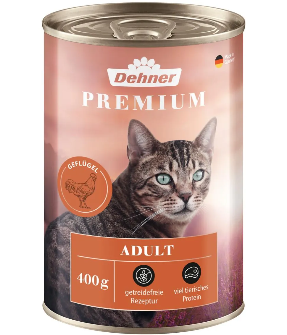 Dehner Premium Nassfutter für Katzen Adult