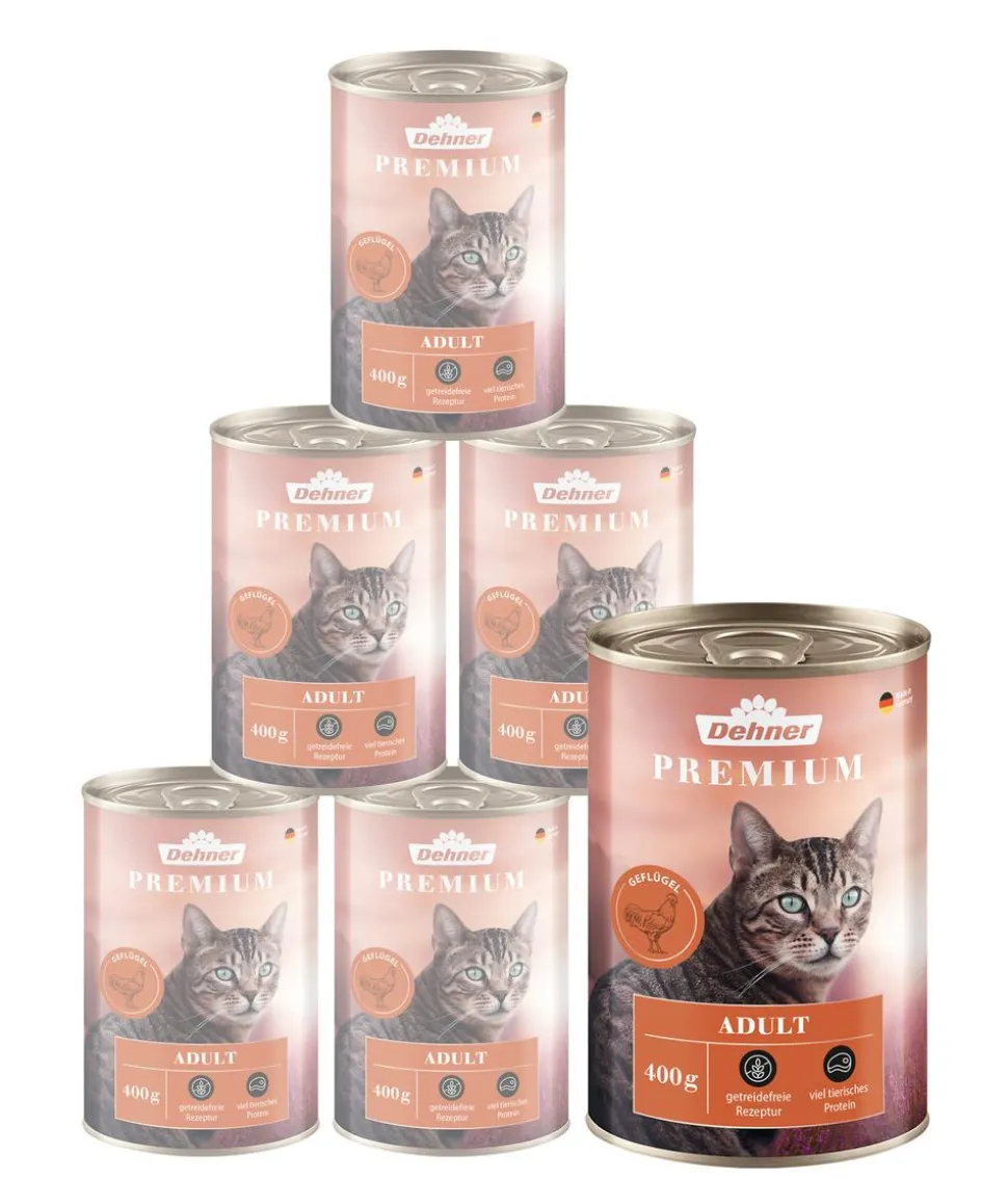 Dehner Premium Nassfutter für Katzen Adult