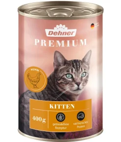 Dehner Premium Nassfutter für Katzen Kitten, 6 x 200 g/400 g