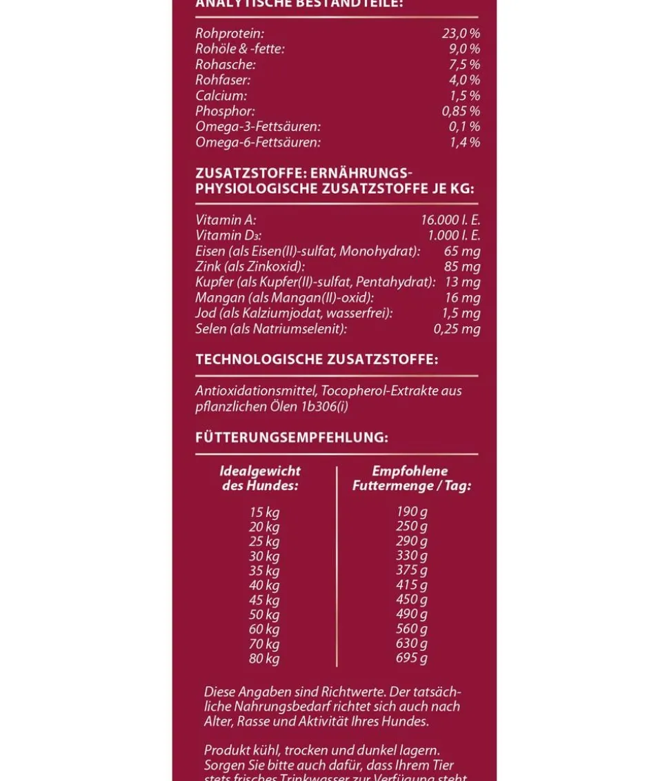 Dehner Premium Trockenfutter für Hunde Maxi Adult, Rind & Kartoffel