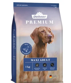 Dehner Premium Trockenfutter für Hunde Maxi Adult, Ente & Kartoffel
