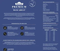 Dehner Premium Trockenfutter für Hunde Maxi Adult, Ente & Kartoffel