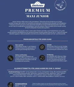 Dehner Premium Trockenfutter für Hunde Maxi Junior