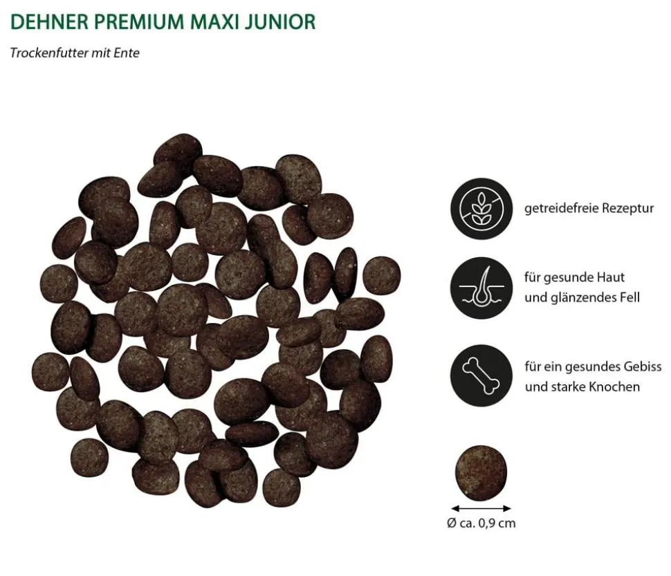 Dehner Premium Trockenfutter für Hunde Mini Adult, Rind & Kartoffel