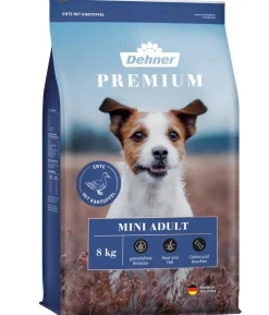 Dehner Premium Trockenfutter für Hunde Mini Adult, Ente & Kartoffel