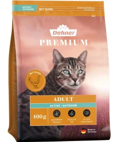 Dehner Premium Trockenfutter für Katzen Active/Outdoor Adult, Huhn
