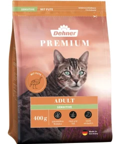 Dehner Premium Trockenfutter für Katzen Sensitive Adult, Pute
