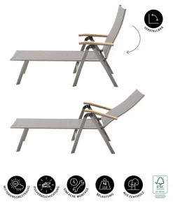 Dehner Relaxliege Colmar, ca. B66/H105/T180 cm
