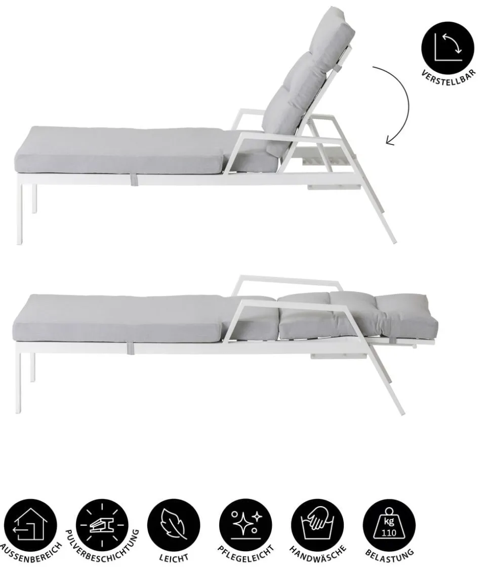 Dehner Relaxliege Formentera, ca. B66/H97/T188,5 cm