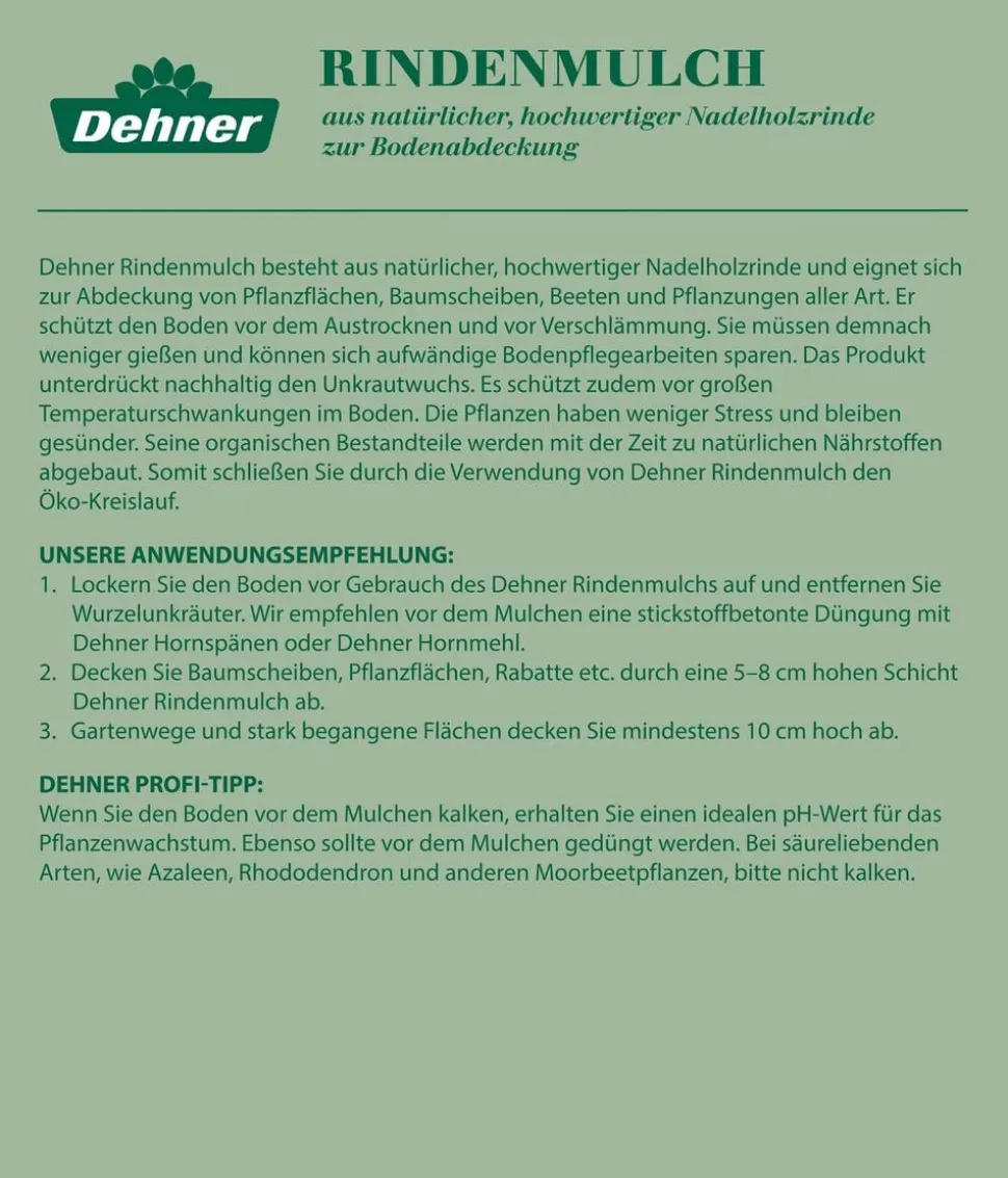 Dehner Rindenmulch fein, 39 x 60 Liter